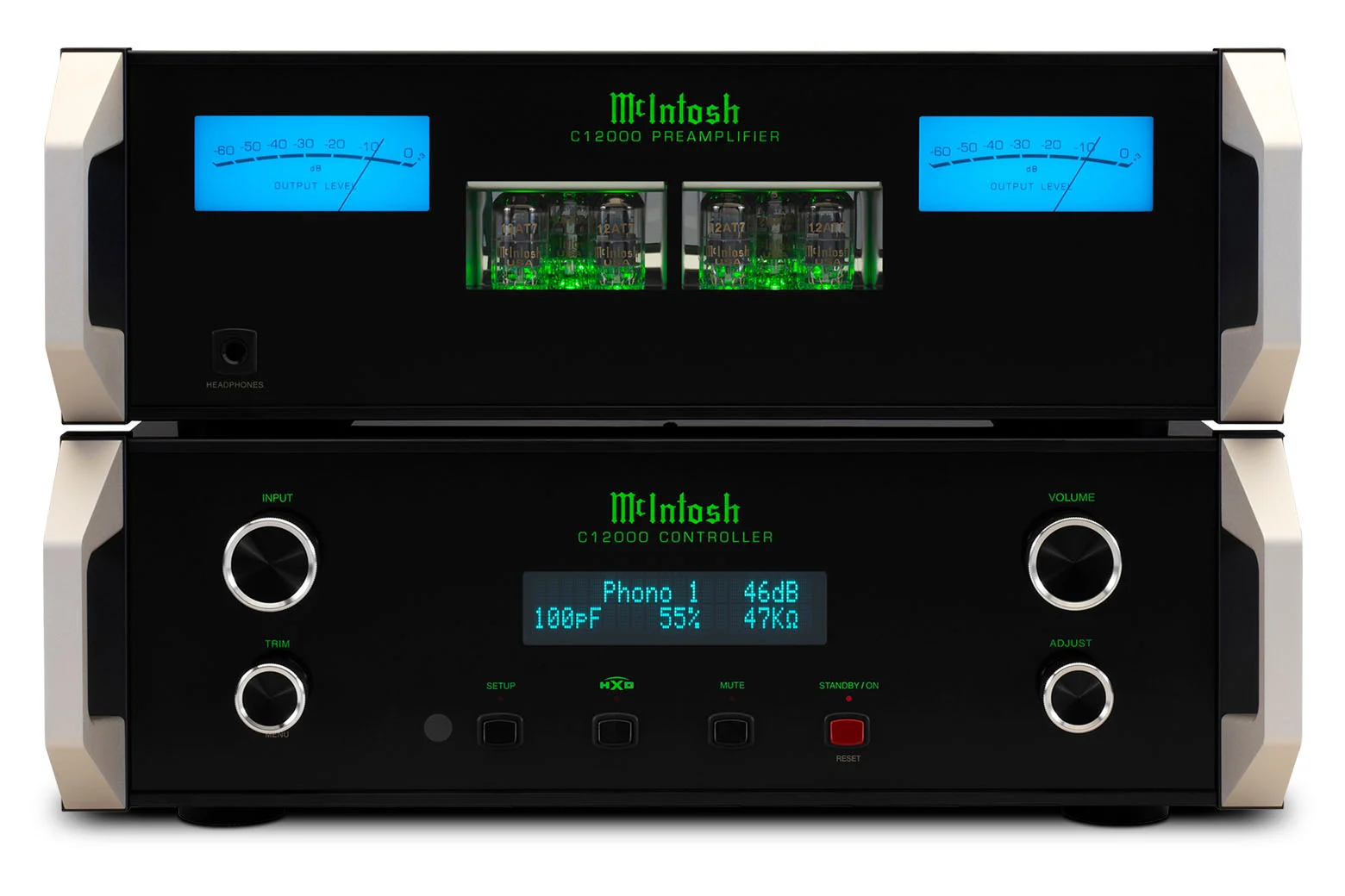 Твердотельный и ламповый предусилитель McIntosh C12000