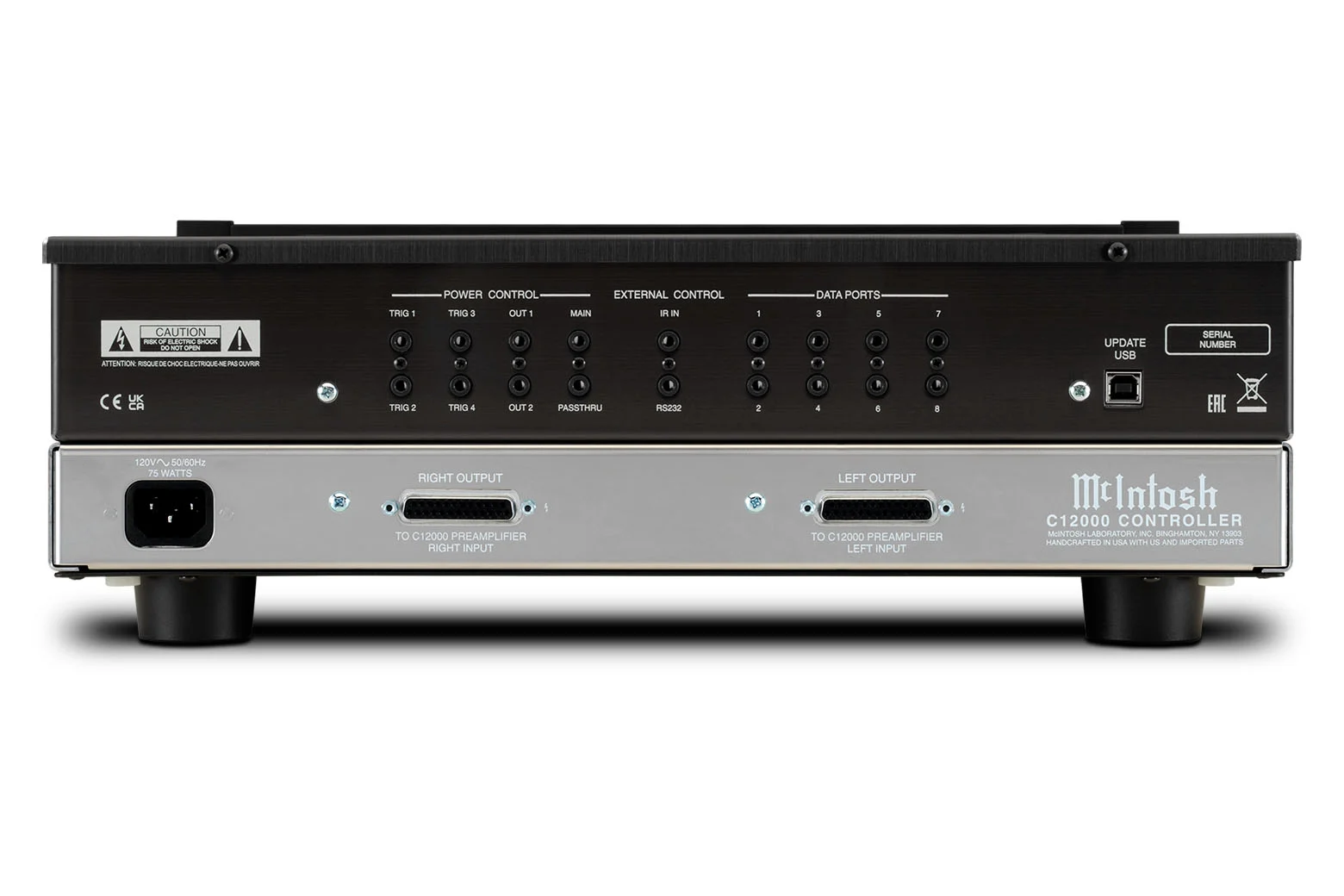 Твердотельный и ламповый предусилитель McIntosh C12000