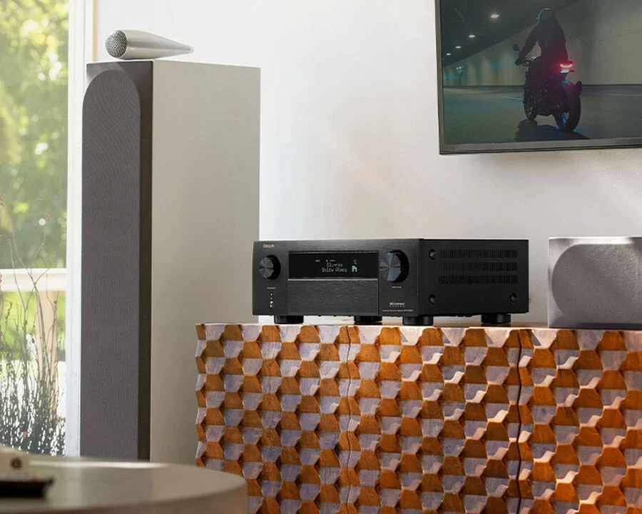 9.4-канальный AV-усилитель Denon AVC-X4800H, 200 Вт, 8K, со встроенным HEOS