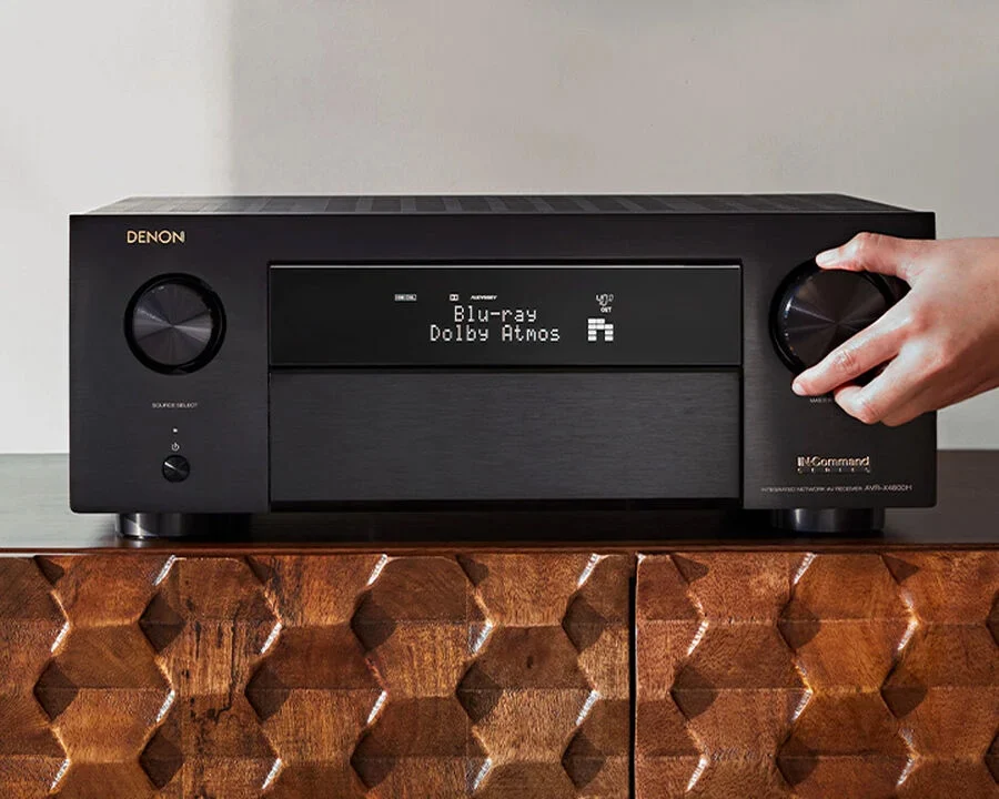 9.4-канальный AV-усилитель Denon AVC-X4800H, 200 Вт, 8K, со встроенным HEOS