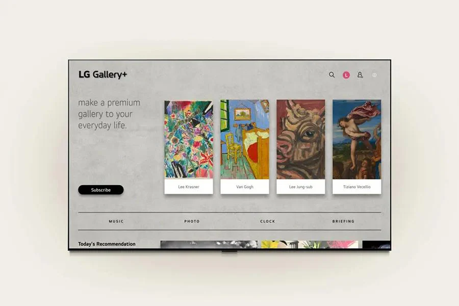 Персонализируйте свое пространство с помощью LG Gallery +