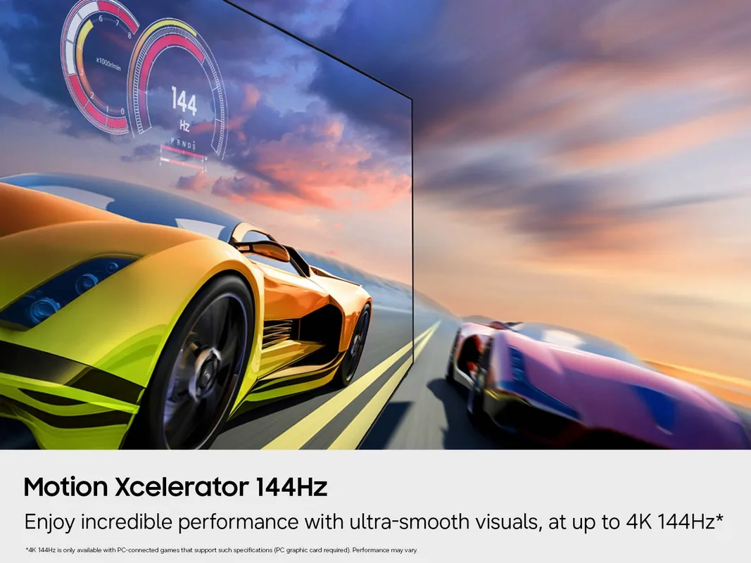 Гоночная игра на Samsung R85H с плавным движением Motion Xcelerator 144 Гц