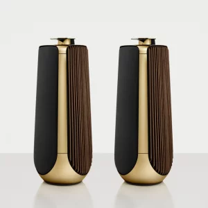 Напольная акустика Bang & Olufsen Beolab 50 Brass Tone, Black Cover / Smoked Oak Side Panel