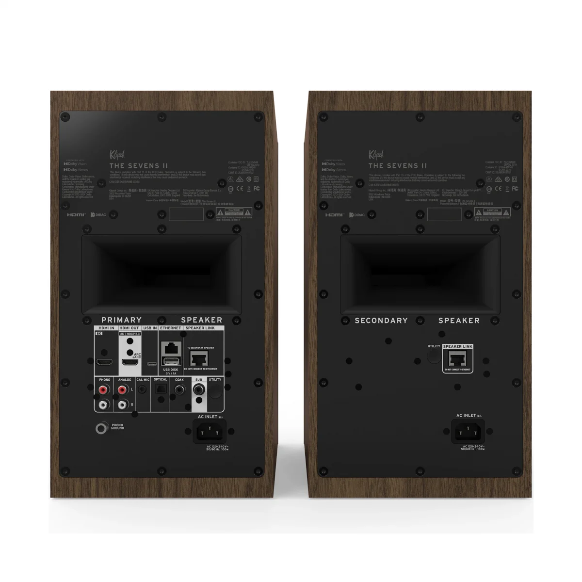Активная HI-Fi акустика Klipsch The Sevens II Walnut