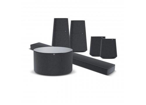 Саундбар Loewe klang bar5 mr + klang mr1 - 2 шт + klang mr3 - 2 шт  basalt grey