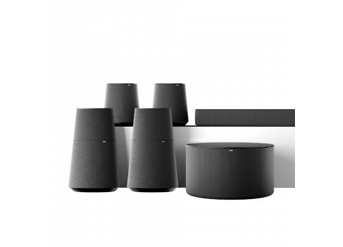 Саундбар Loewe klang bar5 mr + klang mr1 - 2 шт + klang mr3 - 2 шт  basalt grey