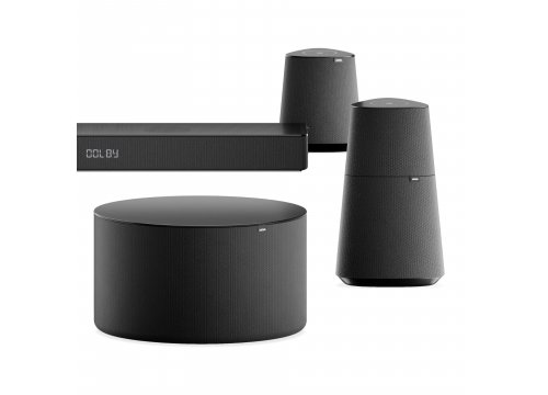 Саундбар Loewe klang bar5 mr + klang mr1 - 2 шт + klang mr3 - 2 шт  basalt grey