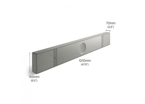 Саундбар KEF XIO Soundbar Slate Silver