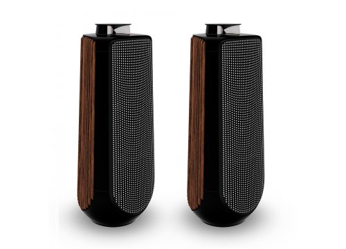 Напольная акустика Bang & Olufsen Beolab 50 Piano Black, Aluminium Cover / Smoked Oak Side Panel